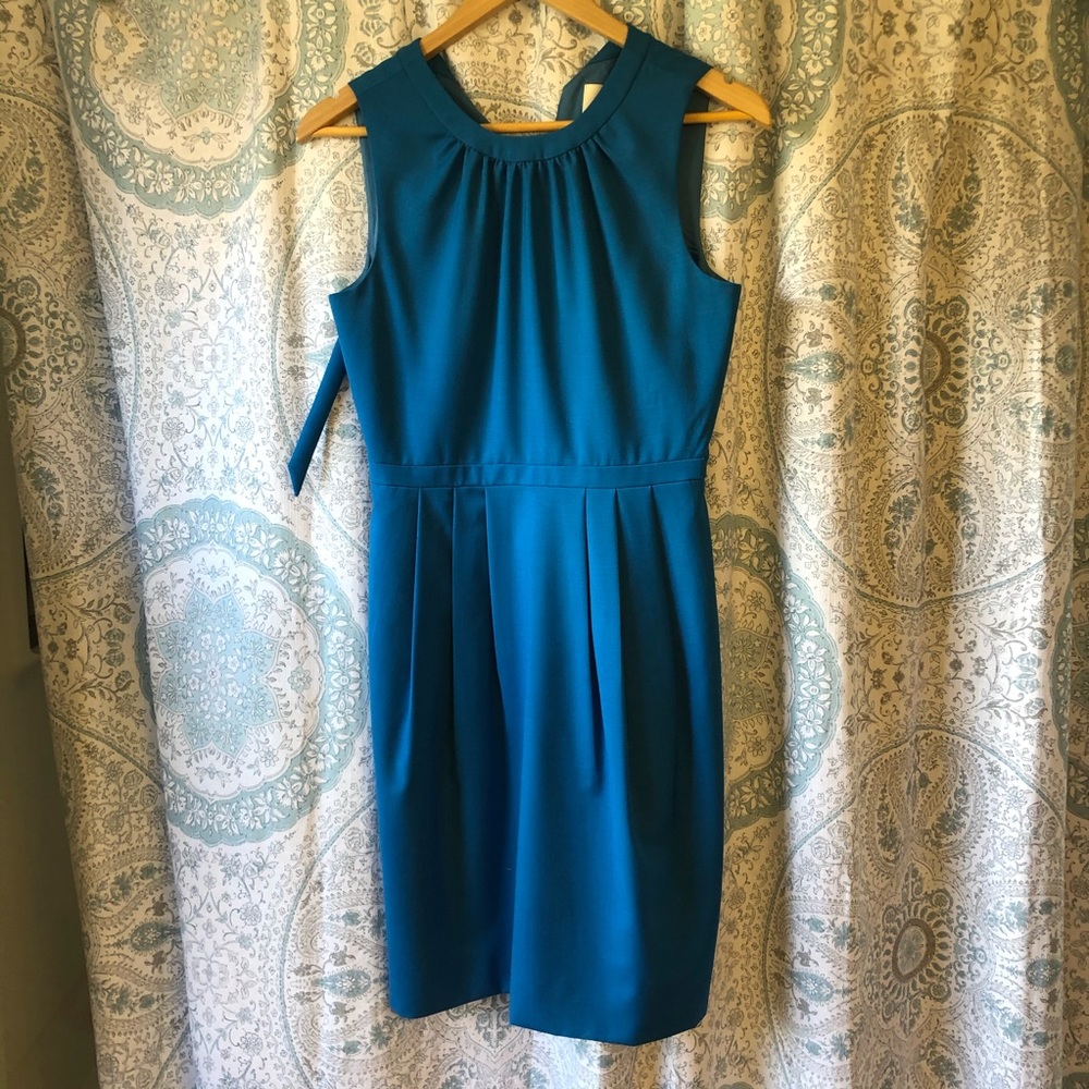 J.crew suiting pocket dress beautiful blue